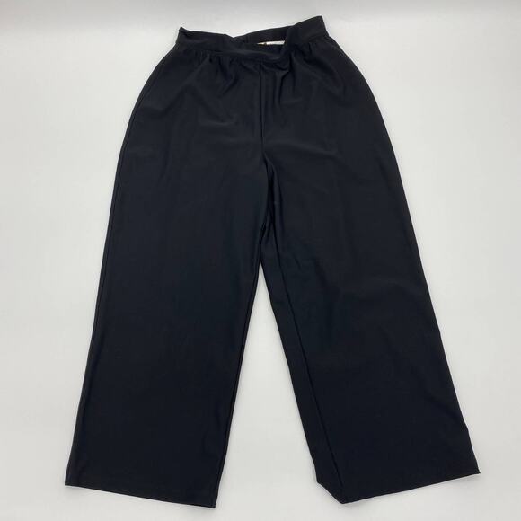 SPANX Black Bod-A-Bing Cropped Full Leg Hidden Compression Stretch Pants Women M - Picture 1 of 9